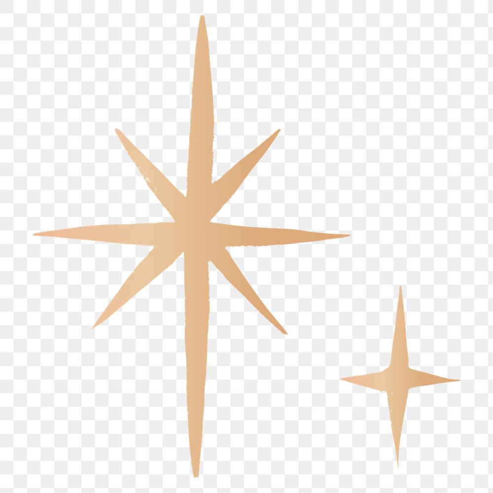 Space sparkles gold png galactic doodle sticker