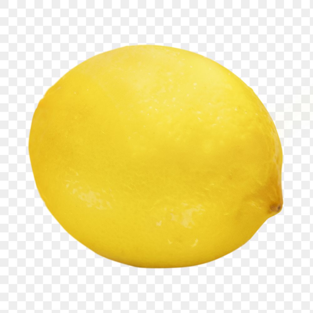 Lemon fruit png sticker, transparent background