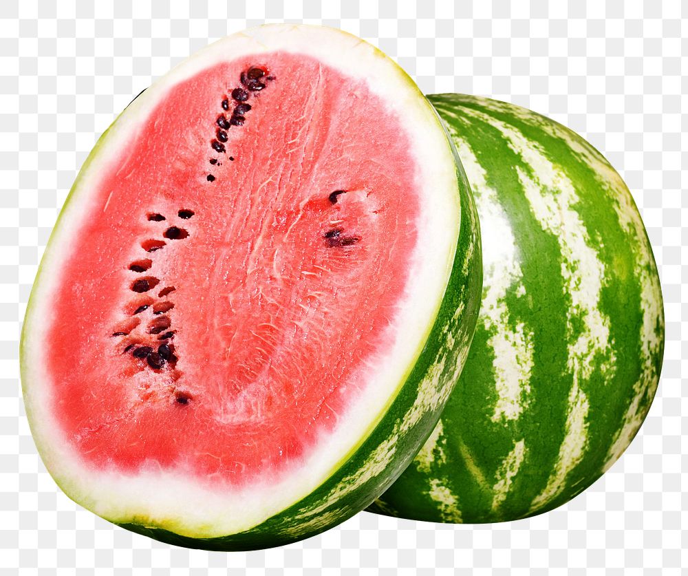 Watermelon fruit png sticker, transparent background