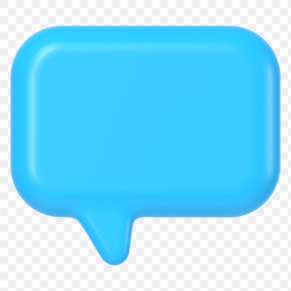 3D speech bubble png clipart, | PNG Sticker - rawpixel