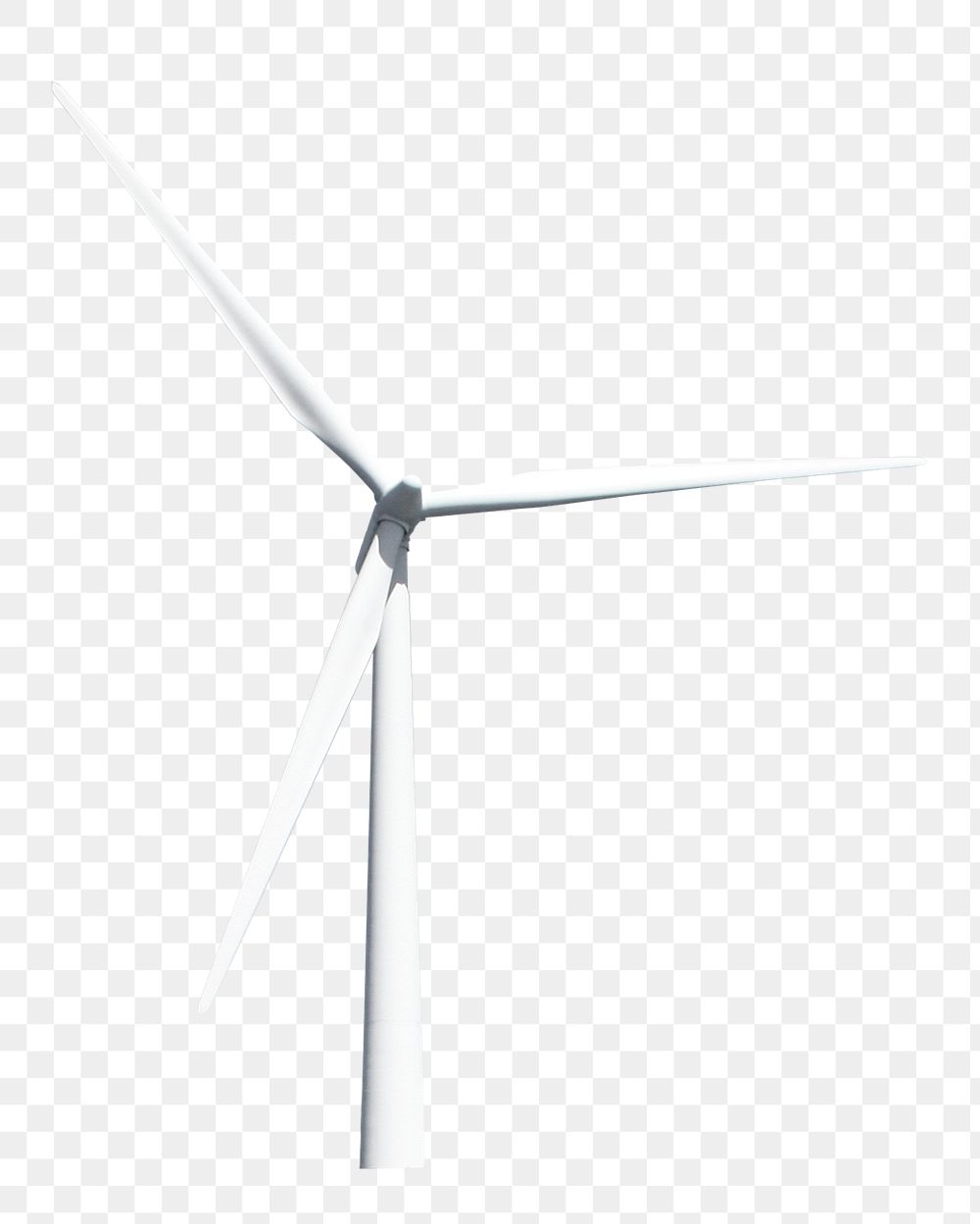 Wind turbine png sticker, sustainable environment technology, transparent background