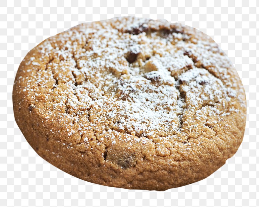 Chocolate chip cookie png, transparent background