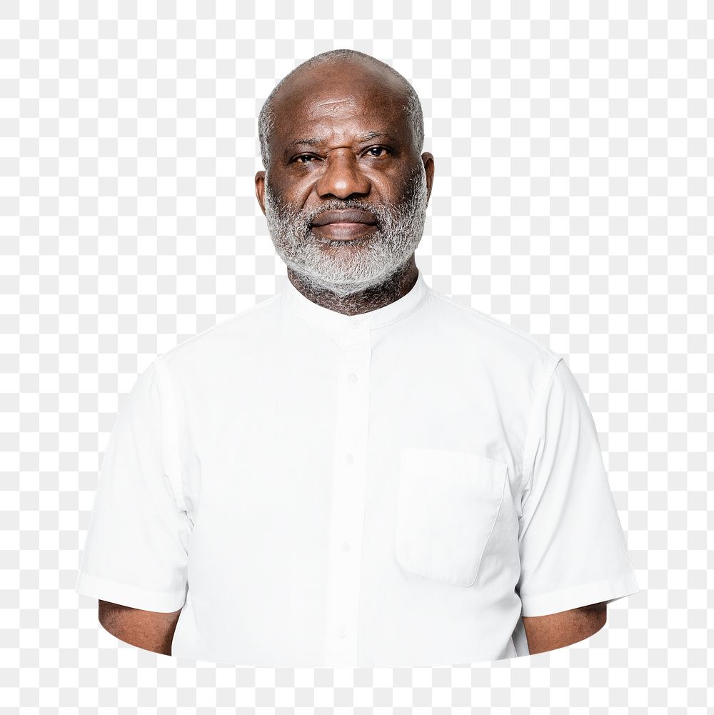 Black man png sticker, transparent background