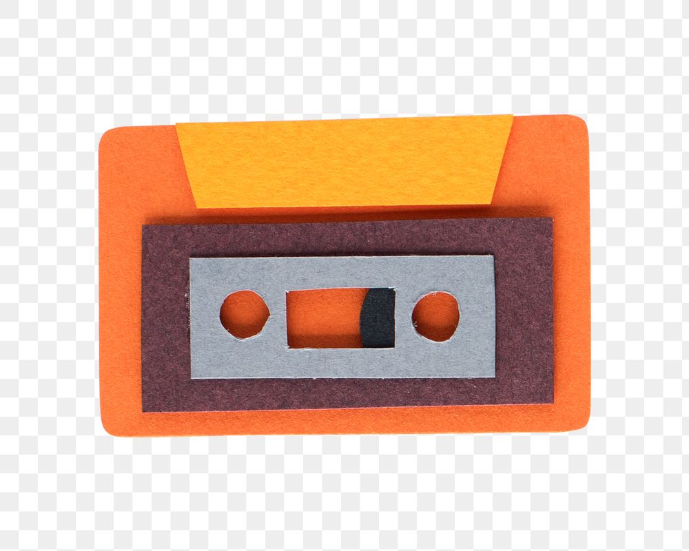 PNG  tape cassette icon sticker transparent background