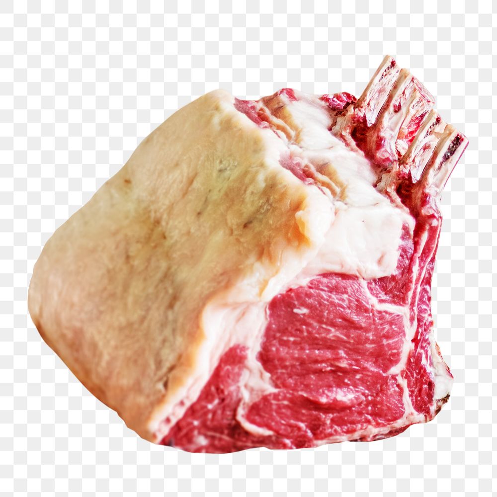 Meat png collage element on transparent background