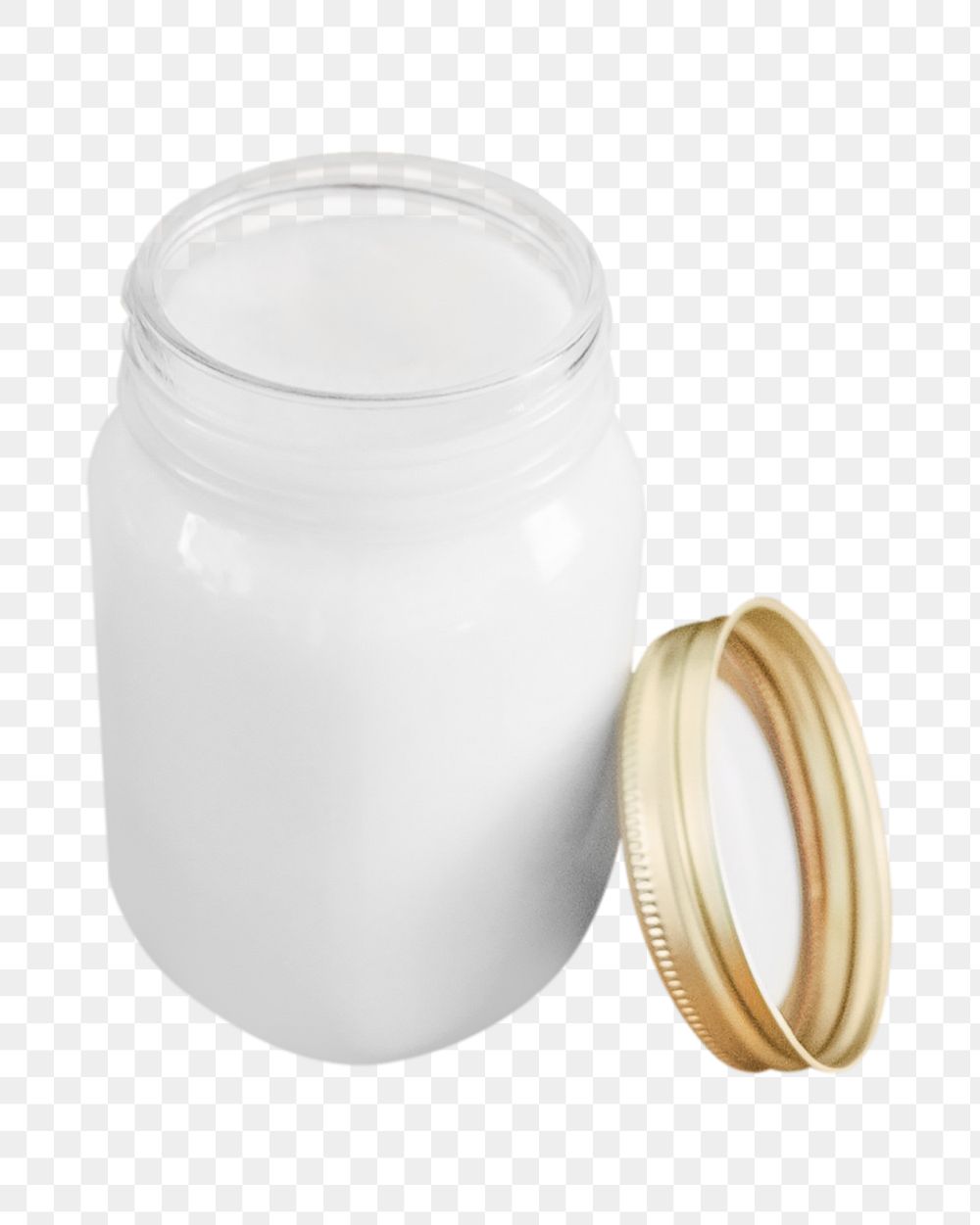 Candle jar png, isolated object, transparent background