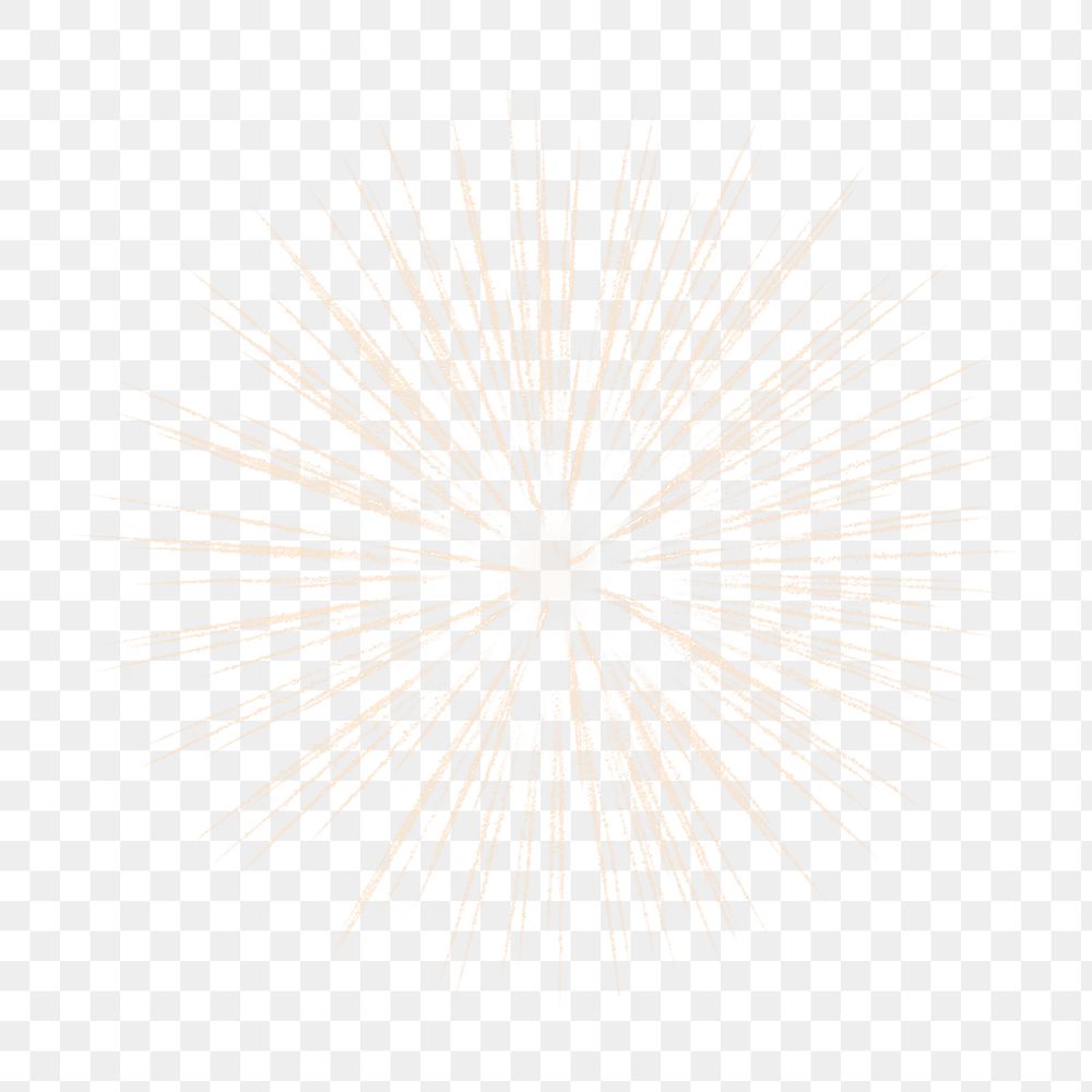 Spiky firework png, isolated object, transparent background