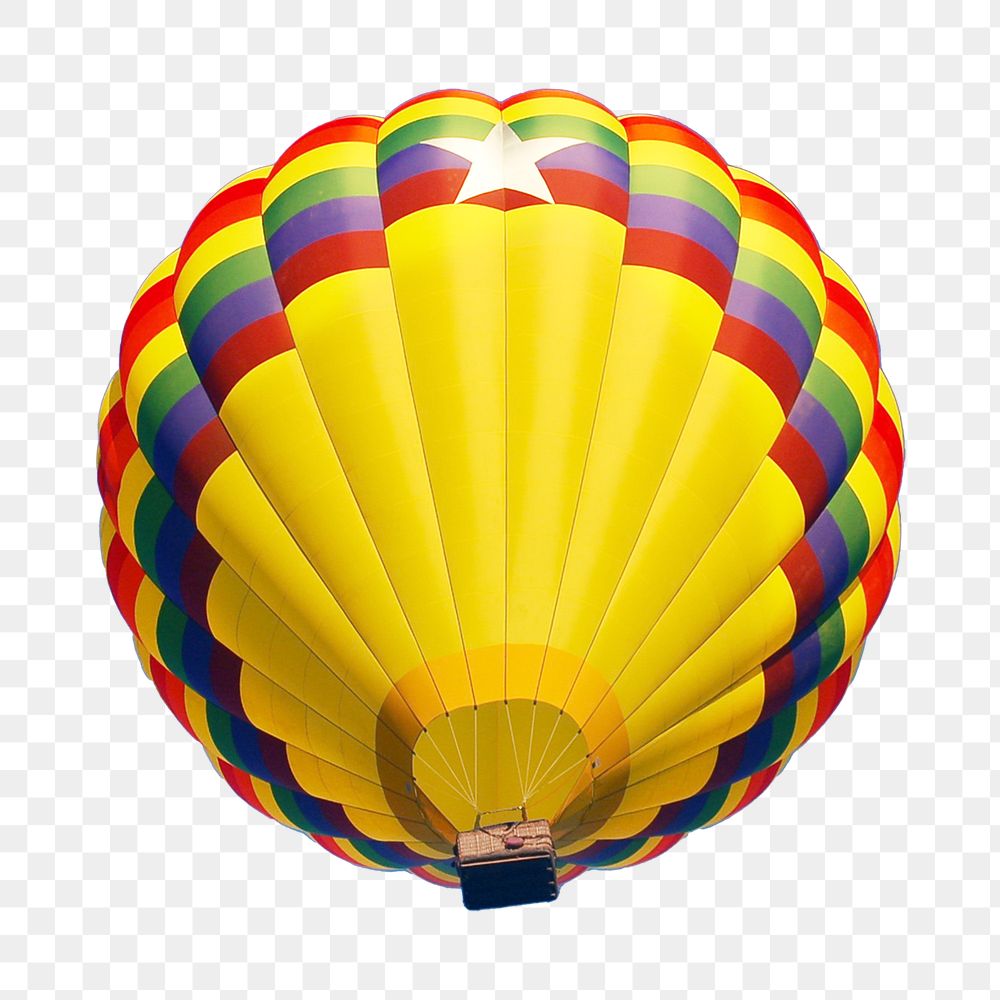 Png hot air balloon, isolated object, transparent background