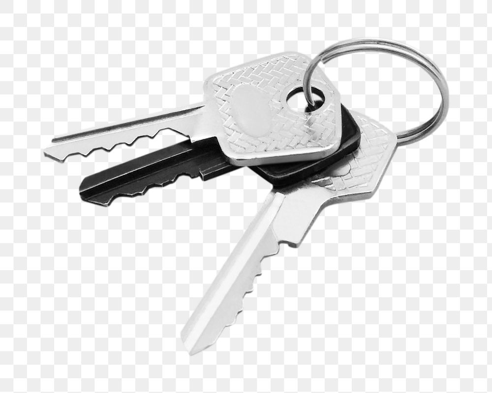 Key chain png, isolated object, transparent background