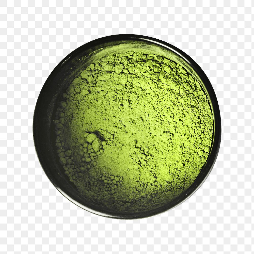 Matcha powder png, transparent background
