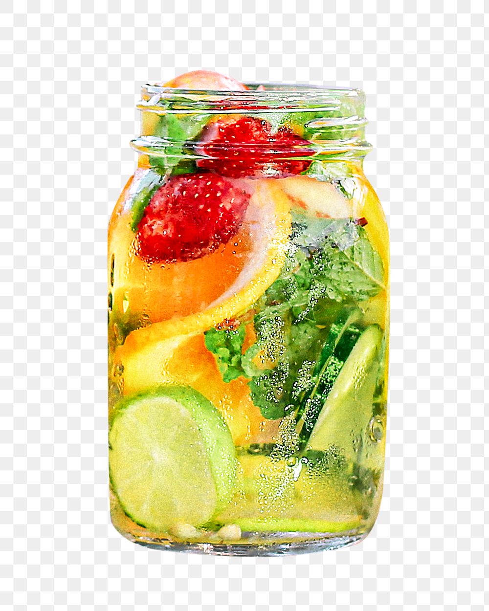 Infused water png, transparent background