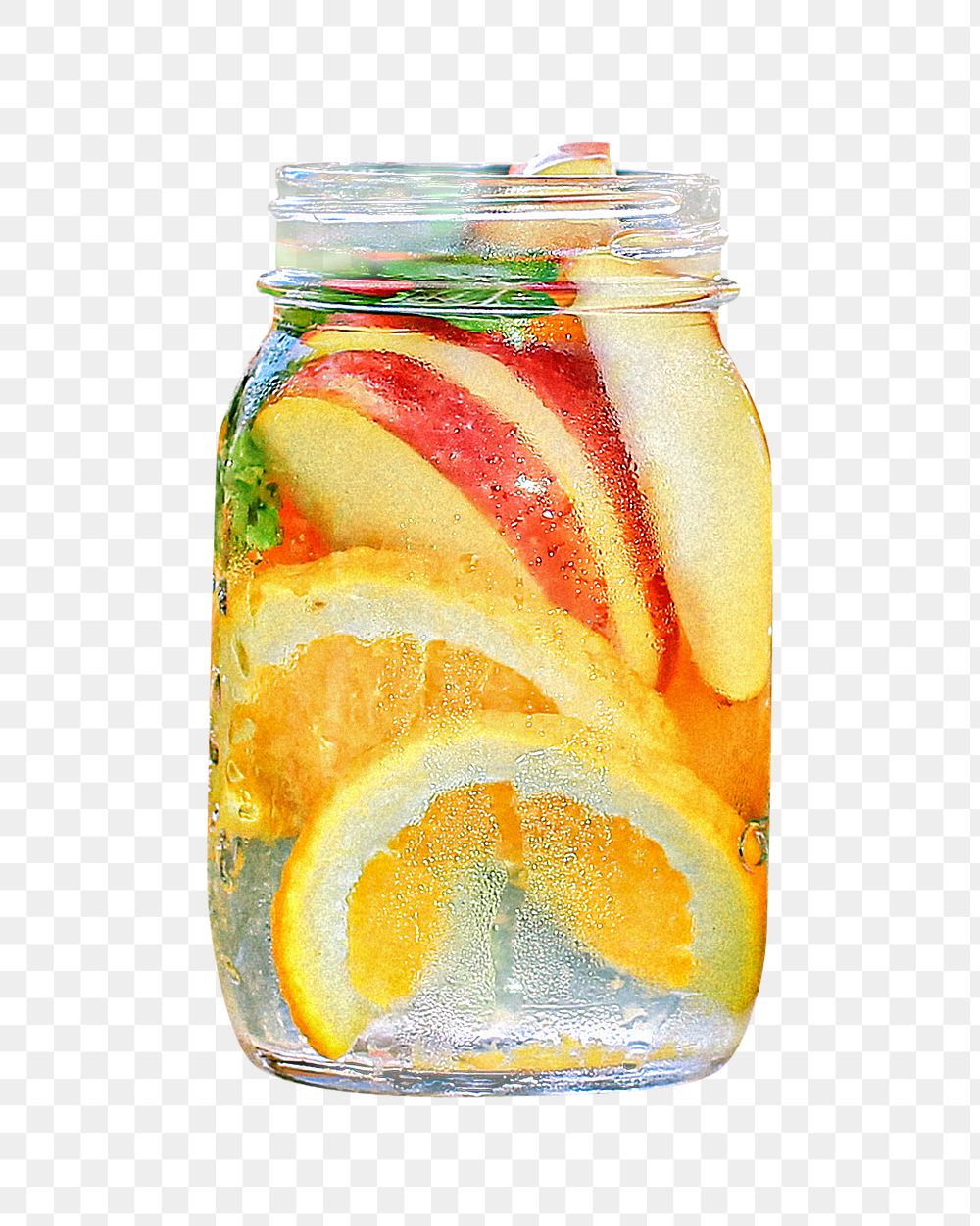 Infused water png, transparent background