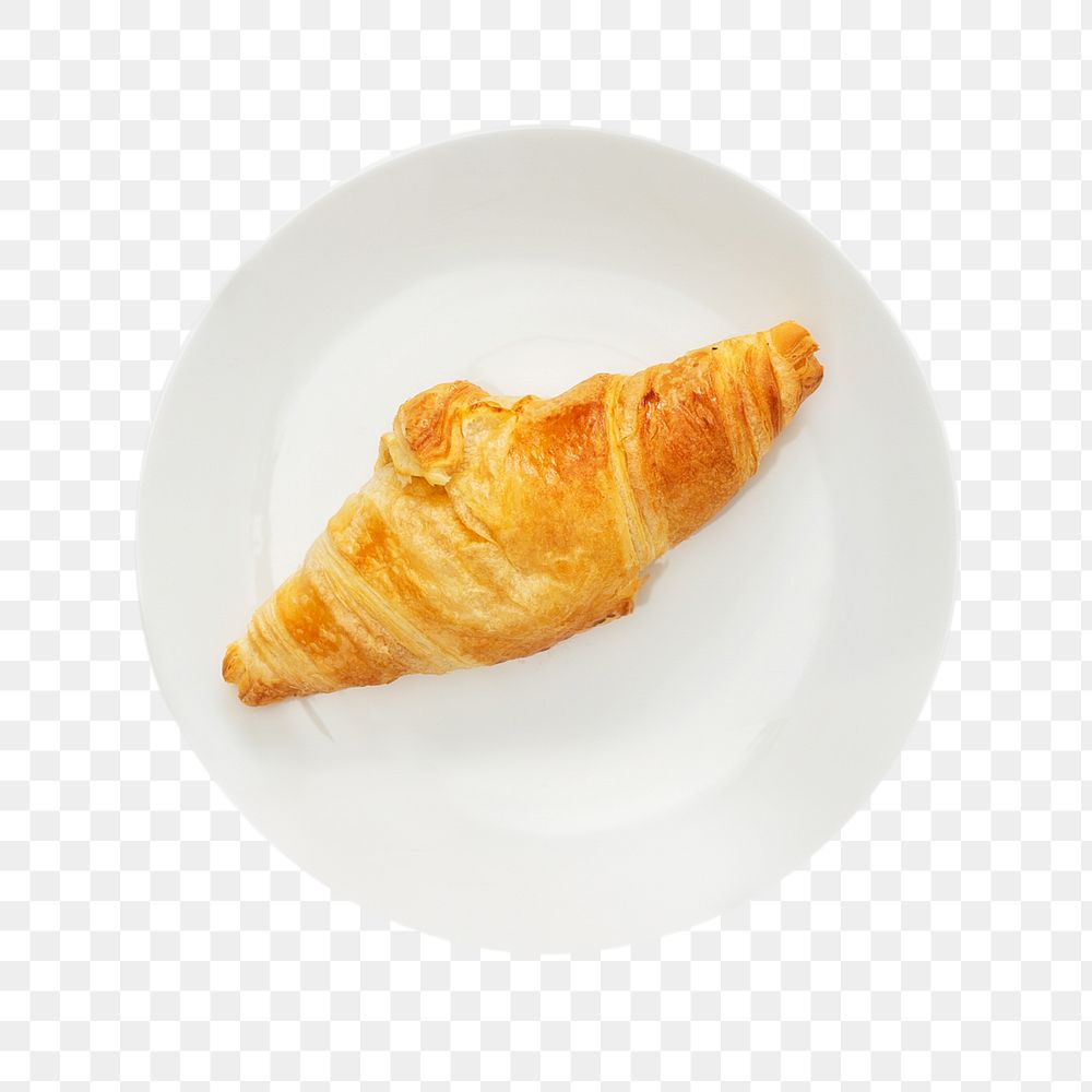 Croissants png collage element, transparent background