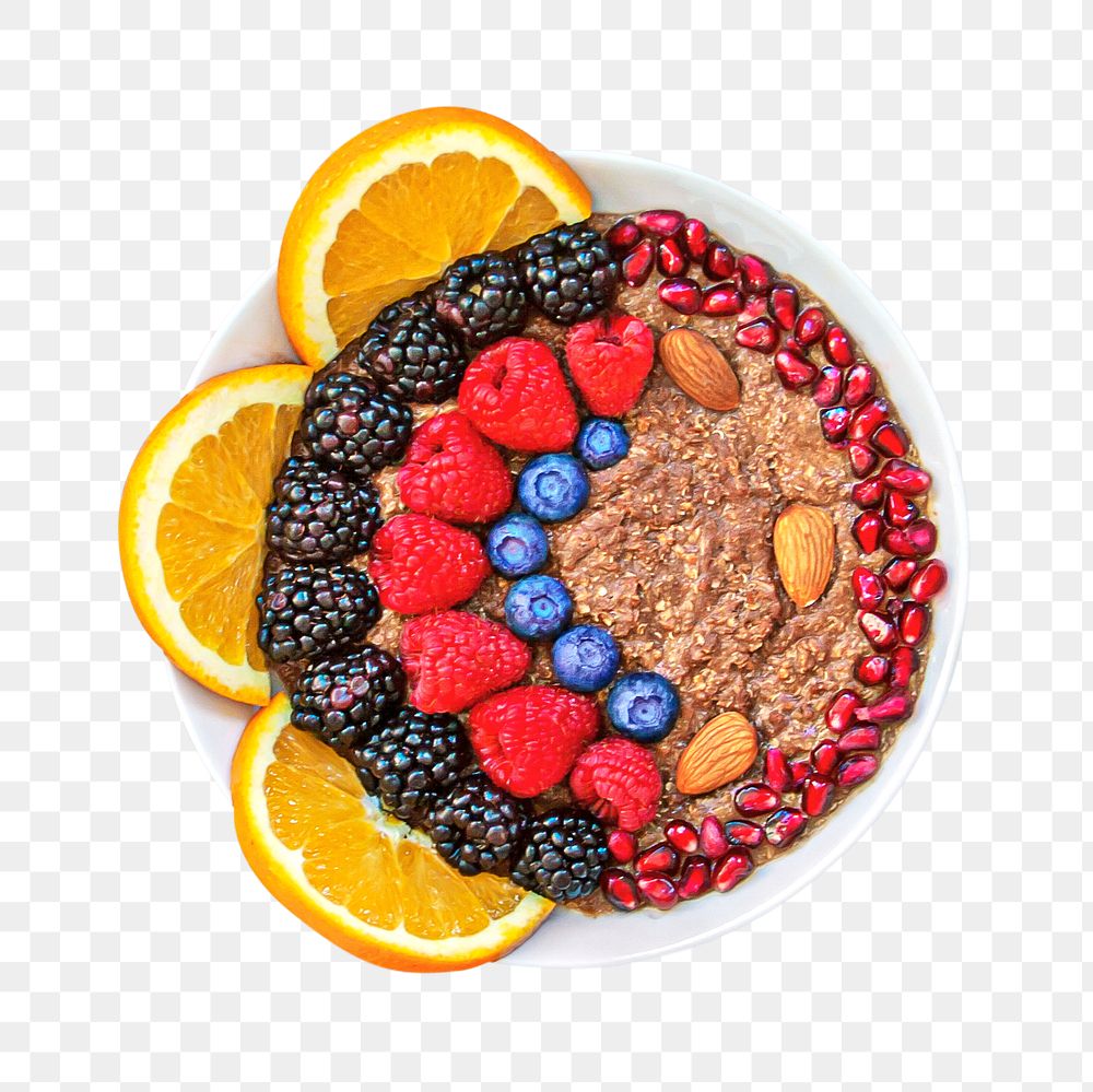 Healthy breakfast png collage element, transparent background