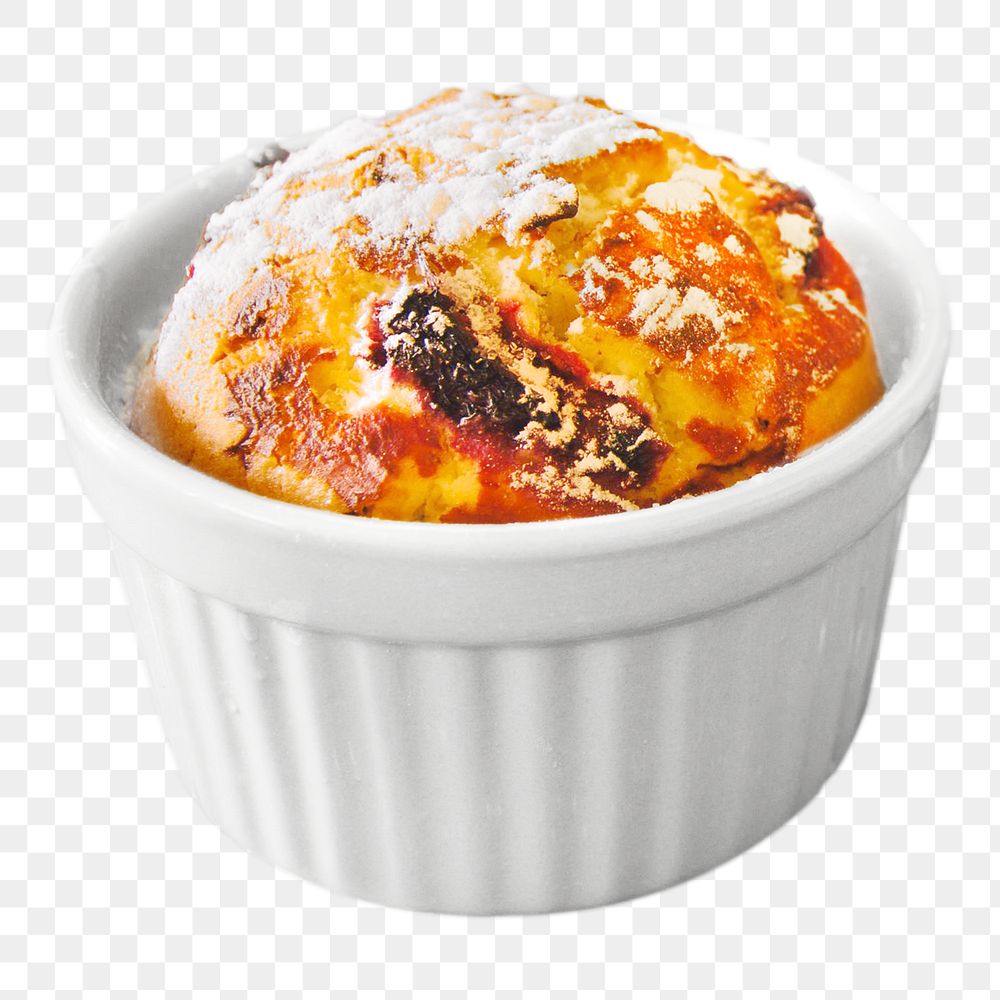 Sugared souffle png, collage element, transparent background