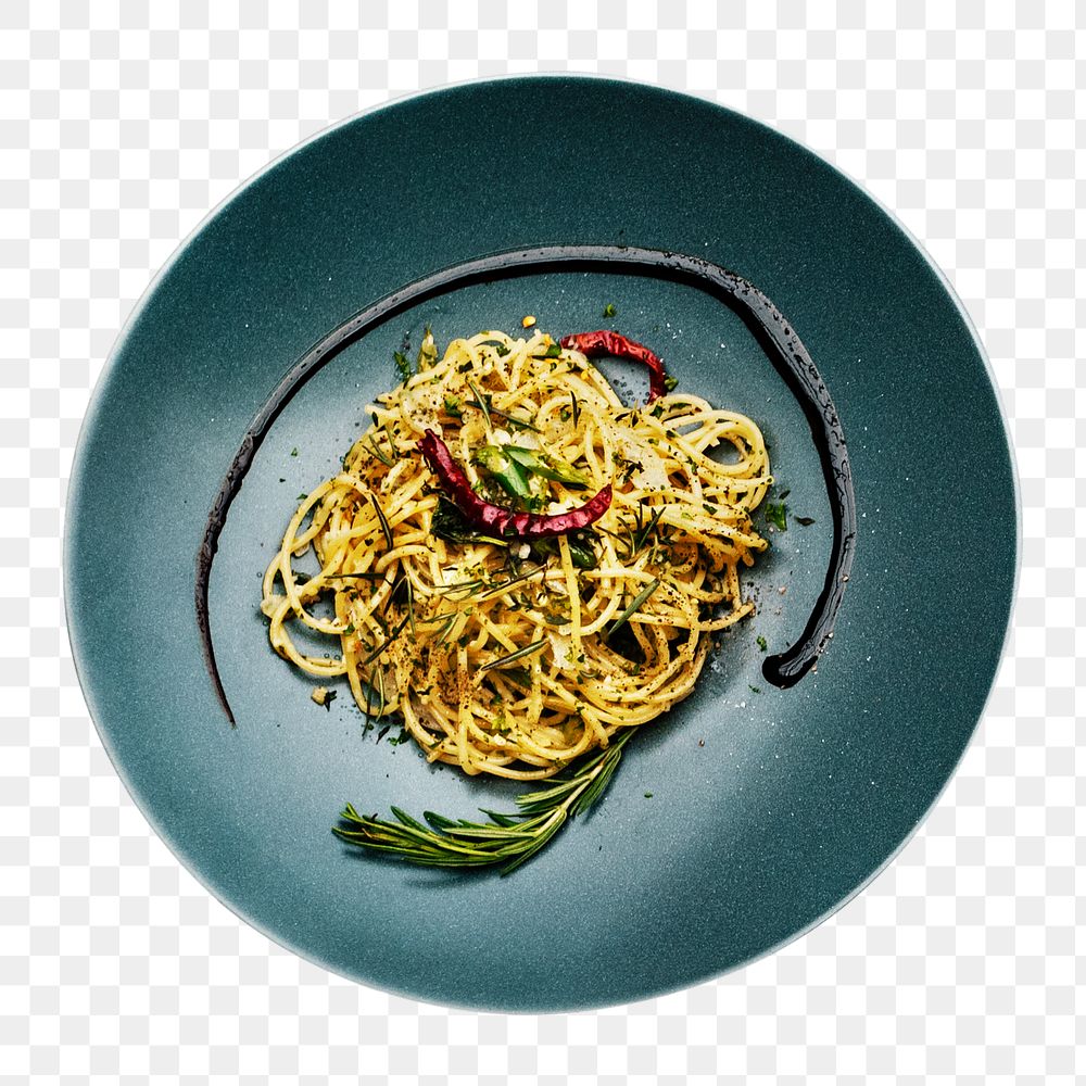 Spaghetti png collage element, transparent background