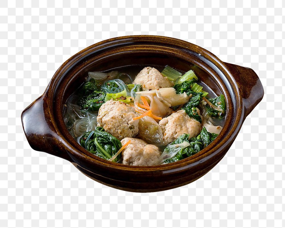 Asian cuisine soup png, transparent background