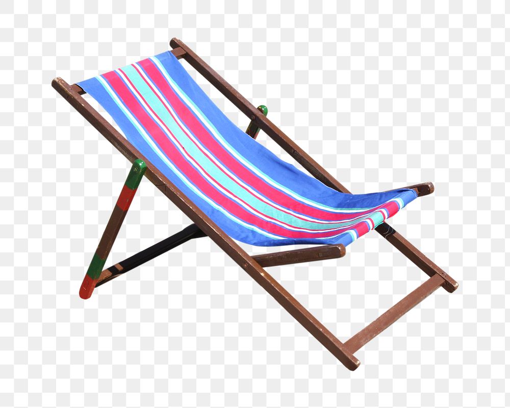 Beach chair  png, transparent background