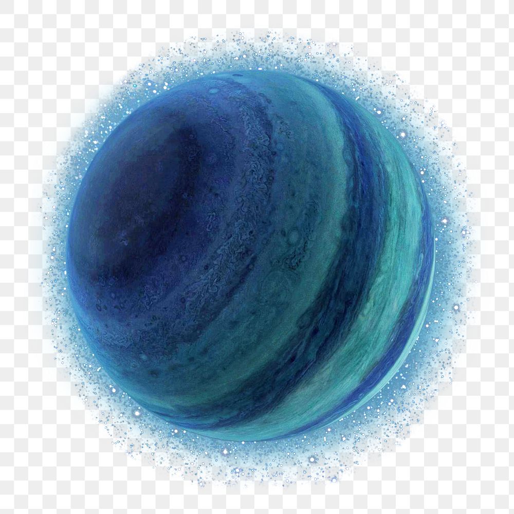 Vintage blue planet png illustration, transparent background. Remixed by rawpixel.