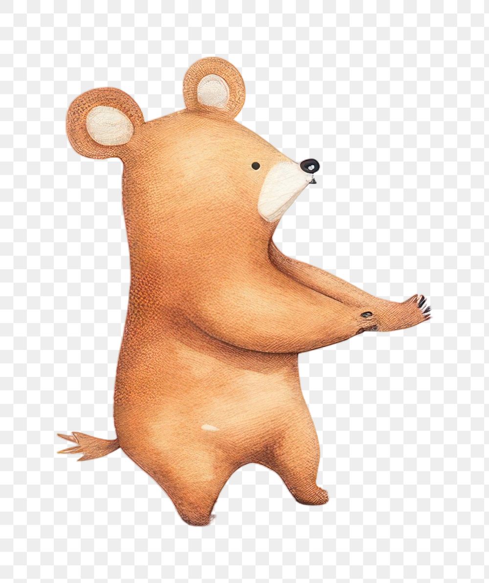 PNG Animal bear cartoon mammal. AI generated Image by rawpixel.