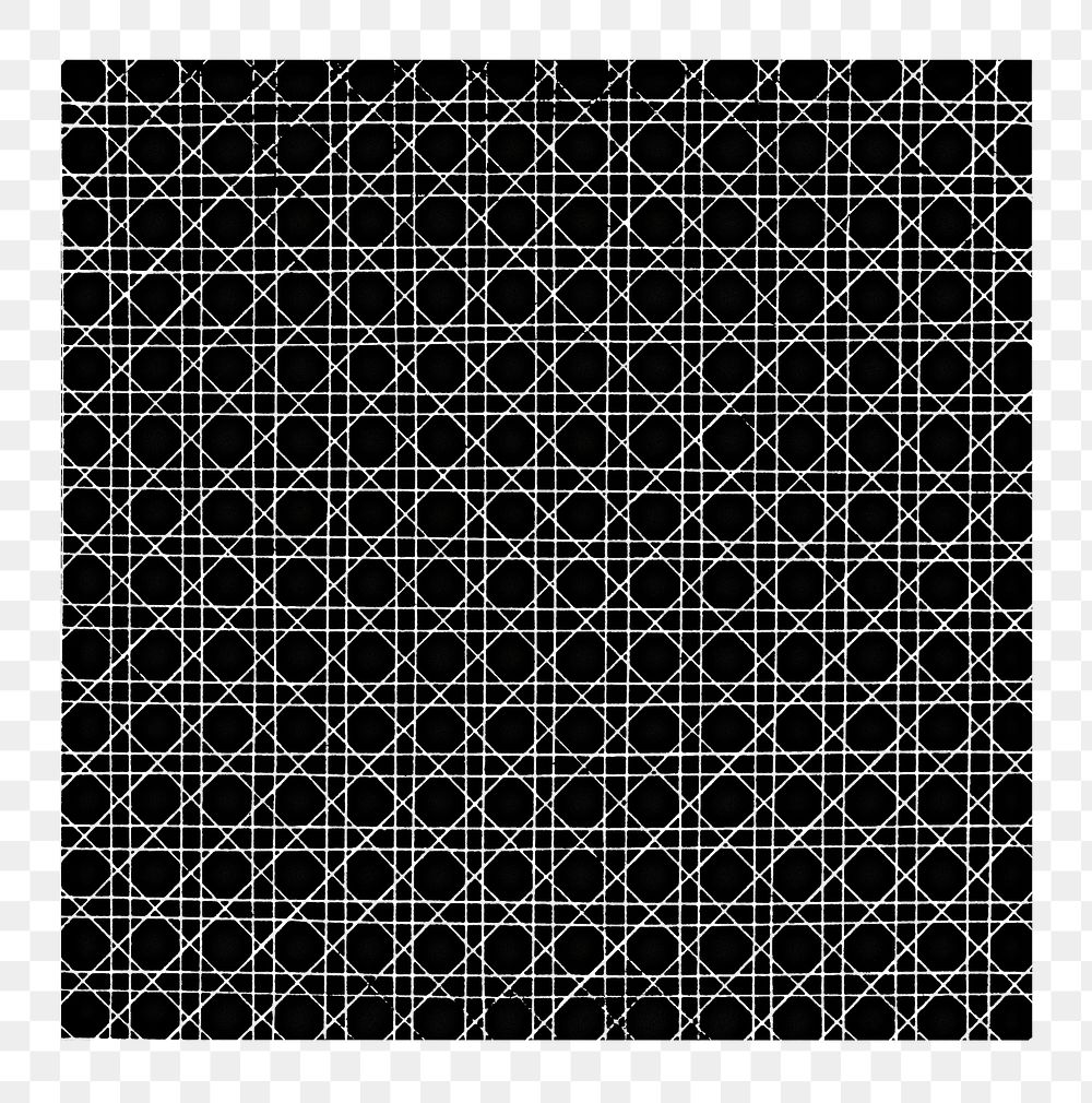 PNG black square geometric pattern element, transparent background