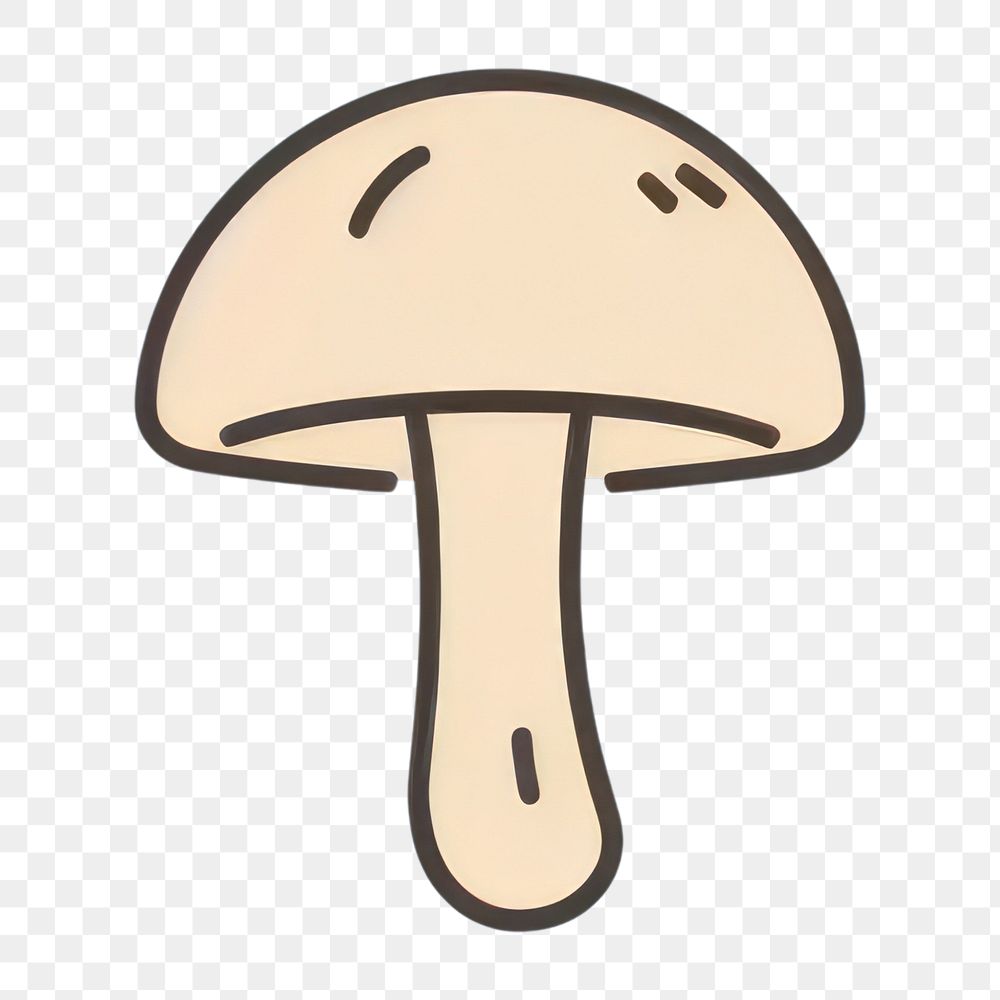 PNG Mushroom fungus toadstool cartoon. AI generated Image by rawpixel.