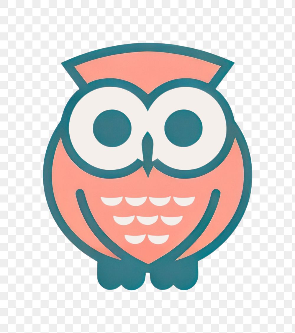 PNG Owl animal bird logo. AI generated Image by rawpixel.