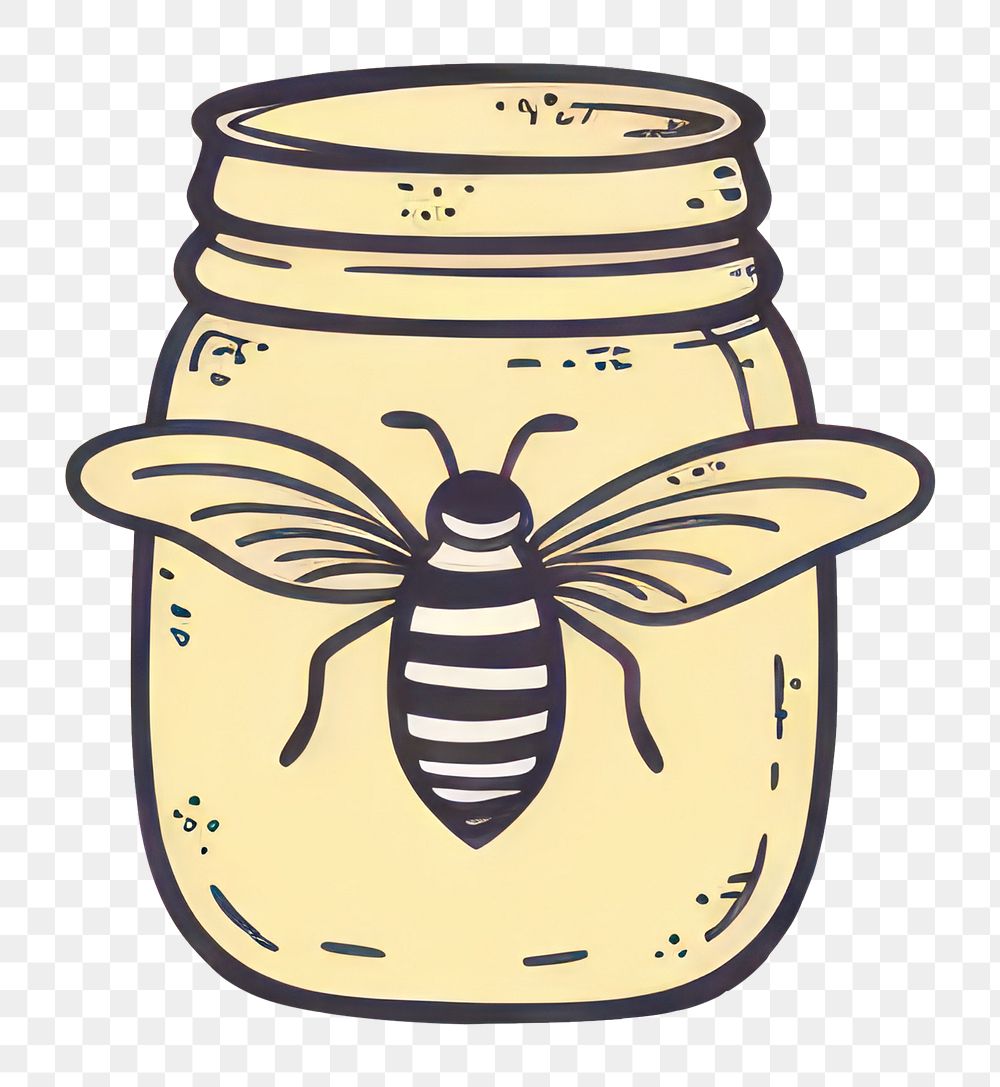 PNG Insect jar bee container.
