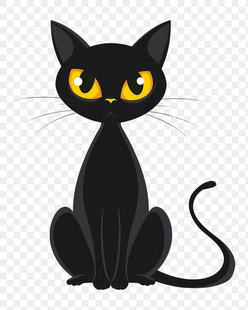 PNG Black cat icon rat animal mammal.