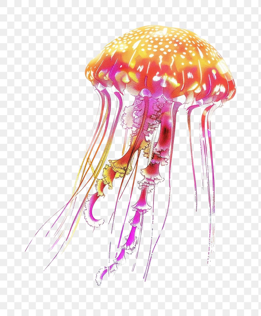 PNG Jellyfish invertebrate chandelier animal.