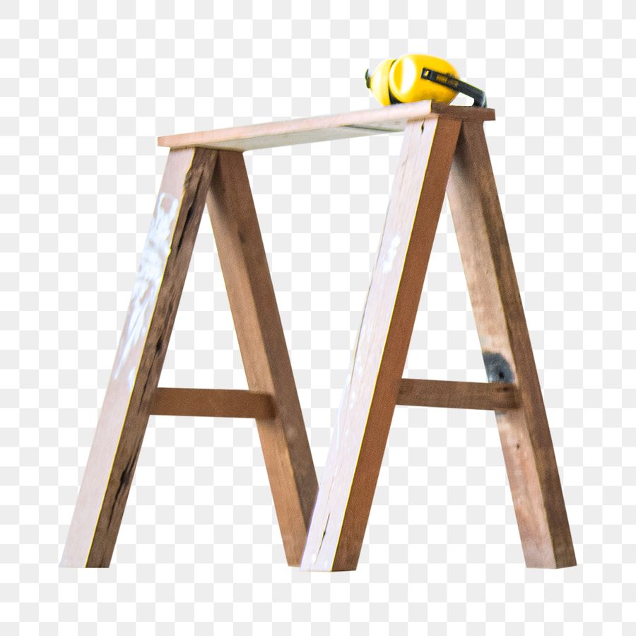 PNG a-frame table legs, transparent background