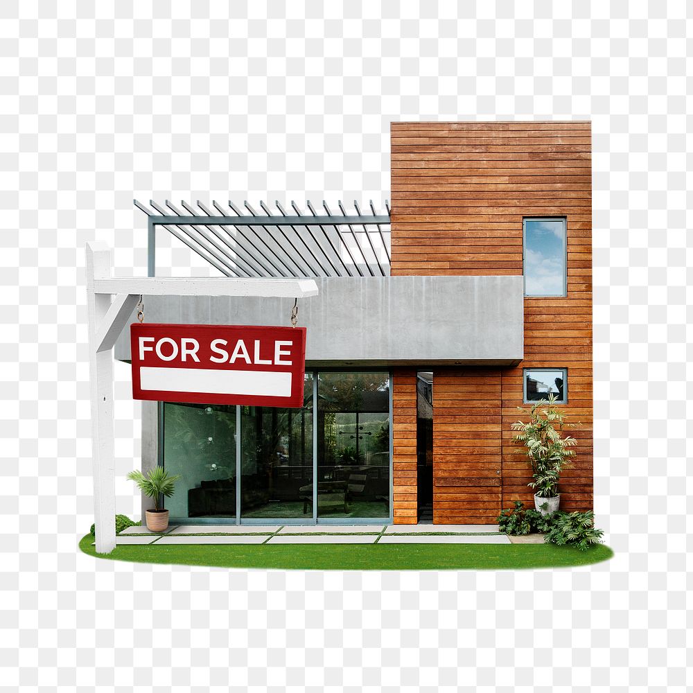 PNG modern villa for sale, wood & concrete exterior