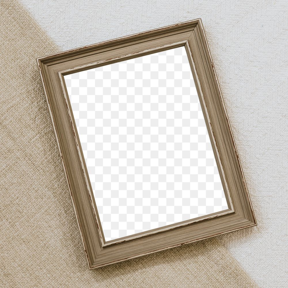 Picture frame png mockup, transparent design