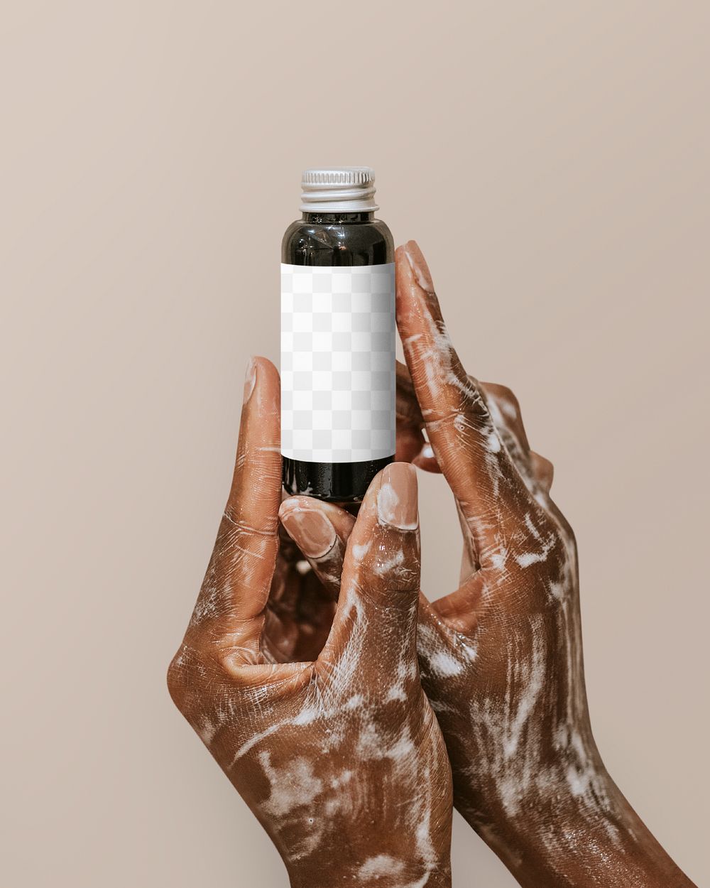 Shower gel png bottle mockup, health & wellness, transparent design