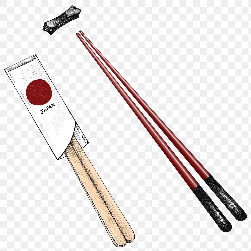 Colorful chopsticks transparent png set Premium PNG Sticker rawpixel
