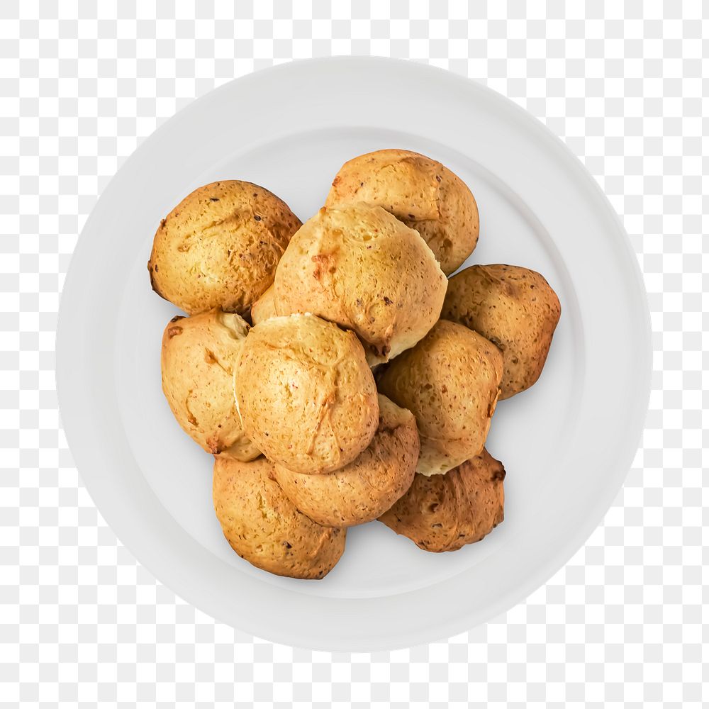 Bread rolls png sticker, food photography, transparent background