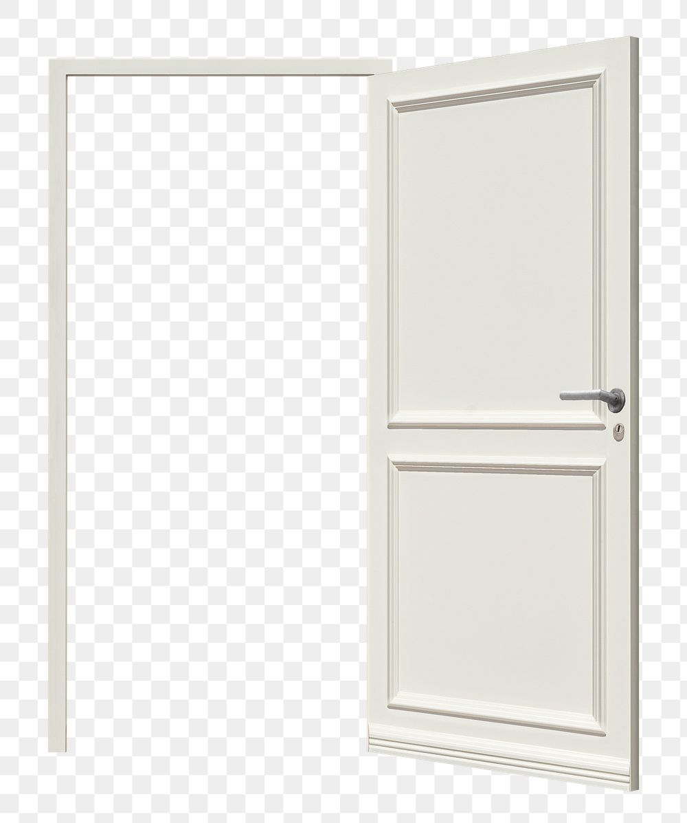 Flush door png clipart, modern architecture with paneling