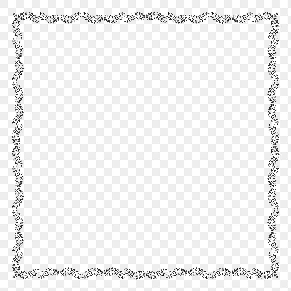 Vintage ornamental patterned decorative frame | Free PNG - rawpixel