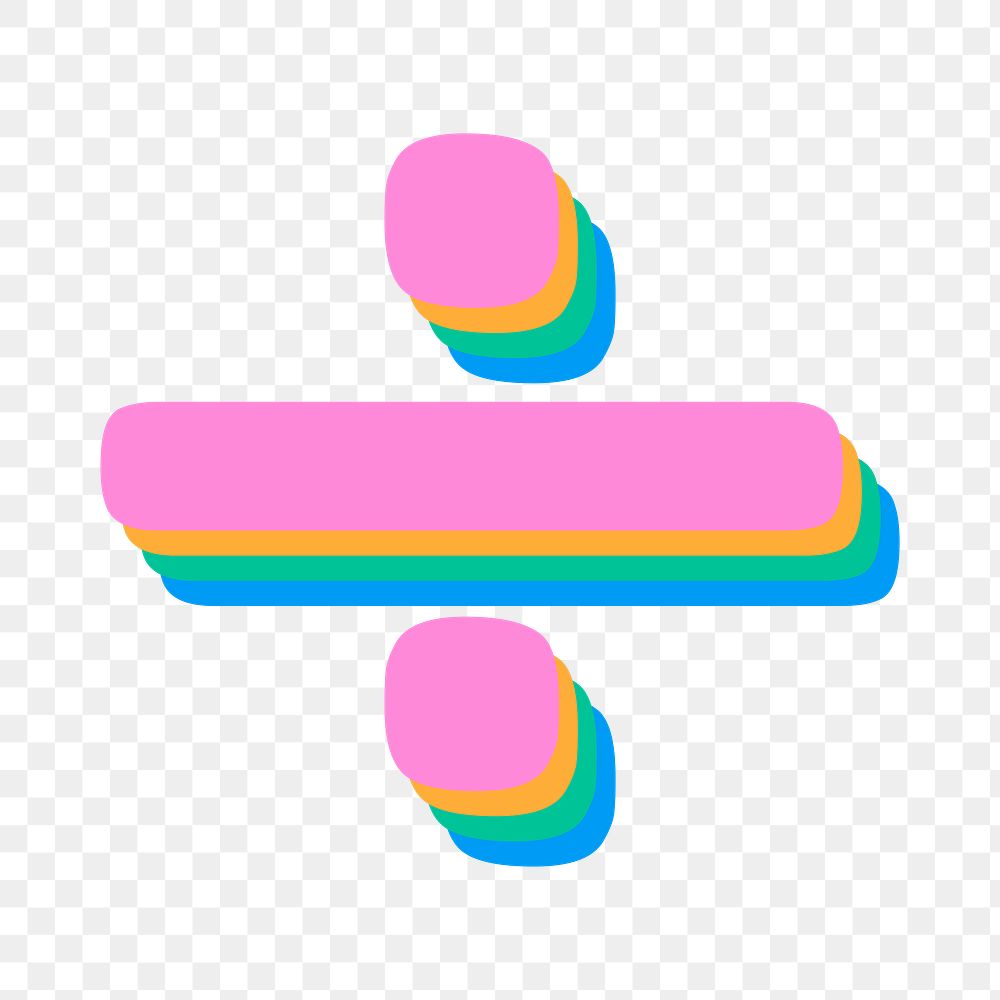 Division sign rounded font png