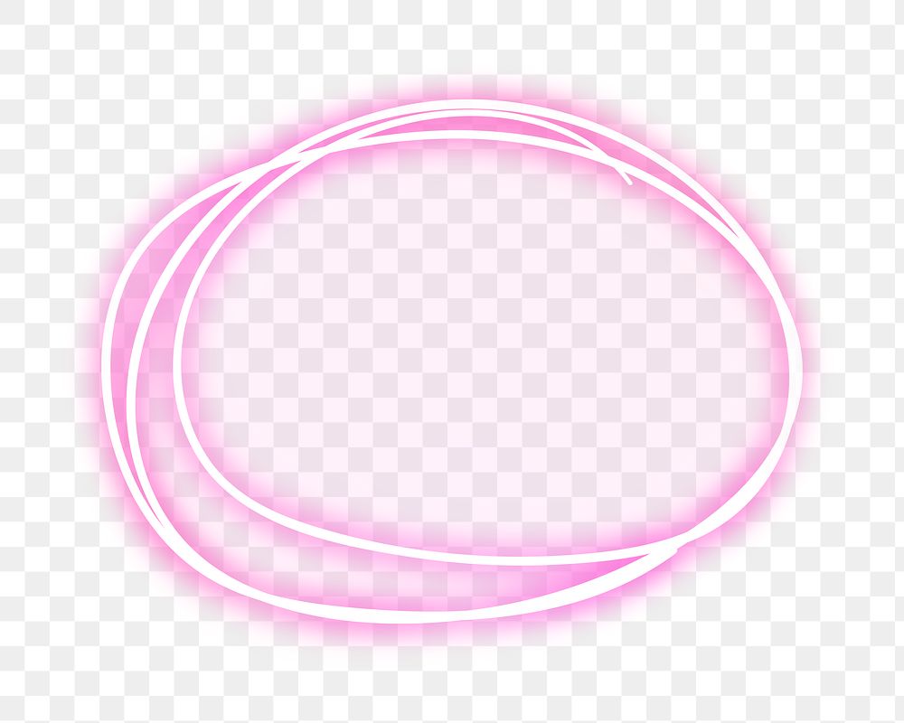 Glowing neon frame design element