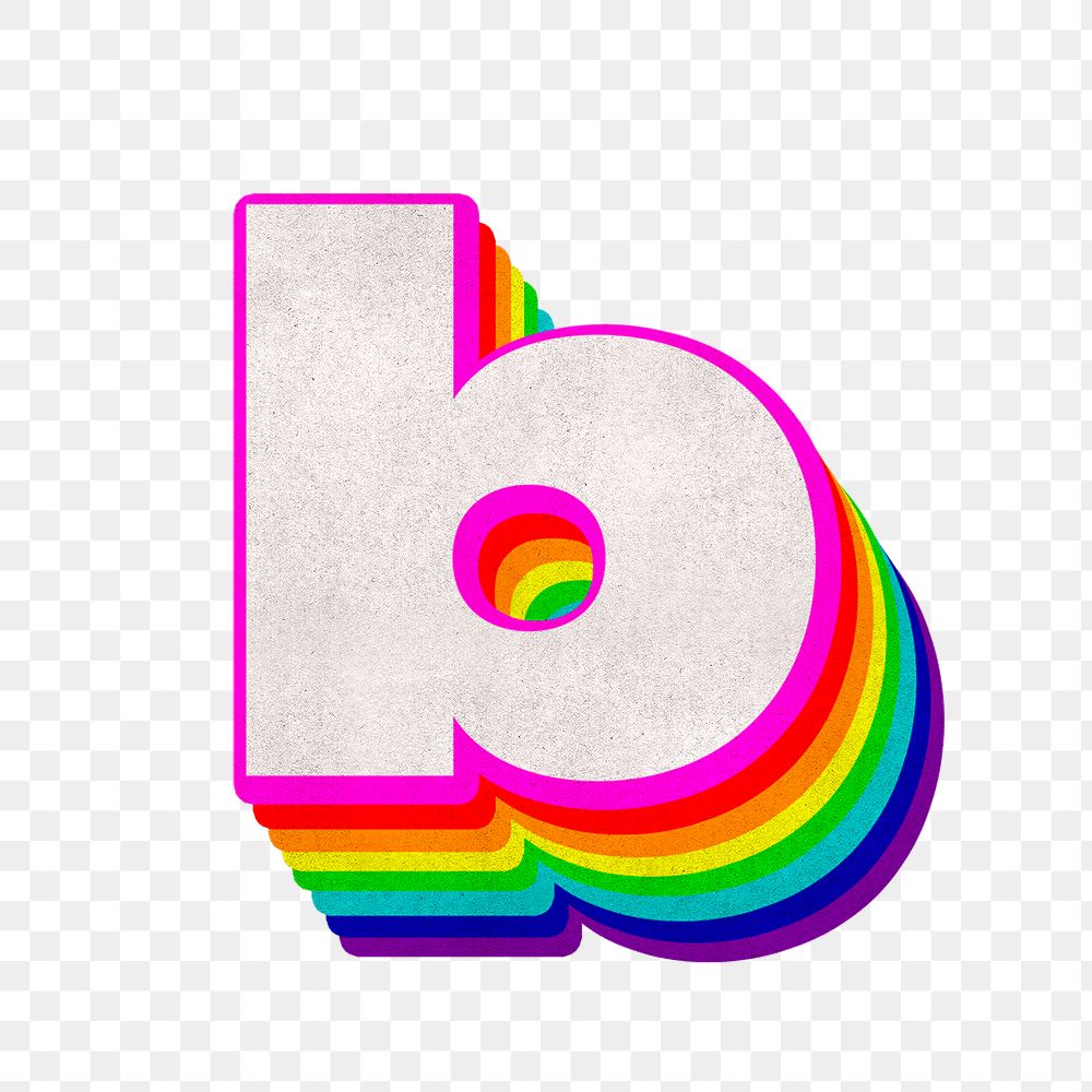 Png alphabet b 3d vintage | Free PNG Sticker - rawpixel