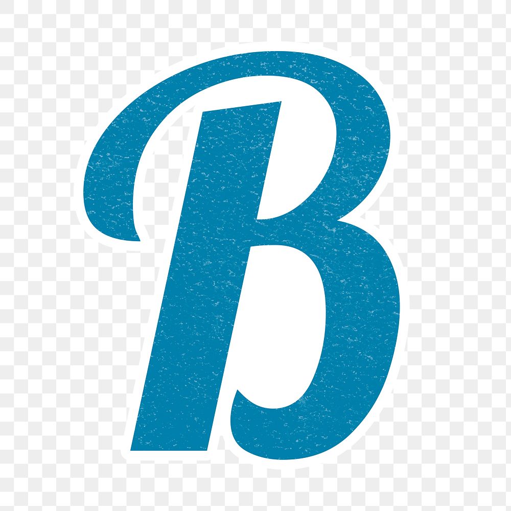 Png Retro Letter B Bold | Free PNG Sticker - Rawpixel