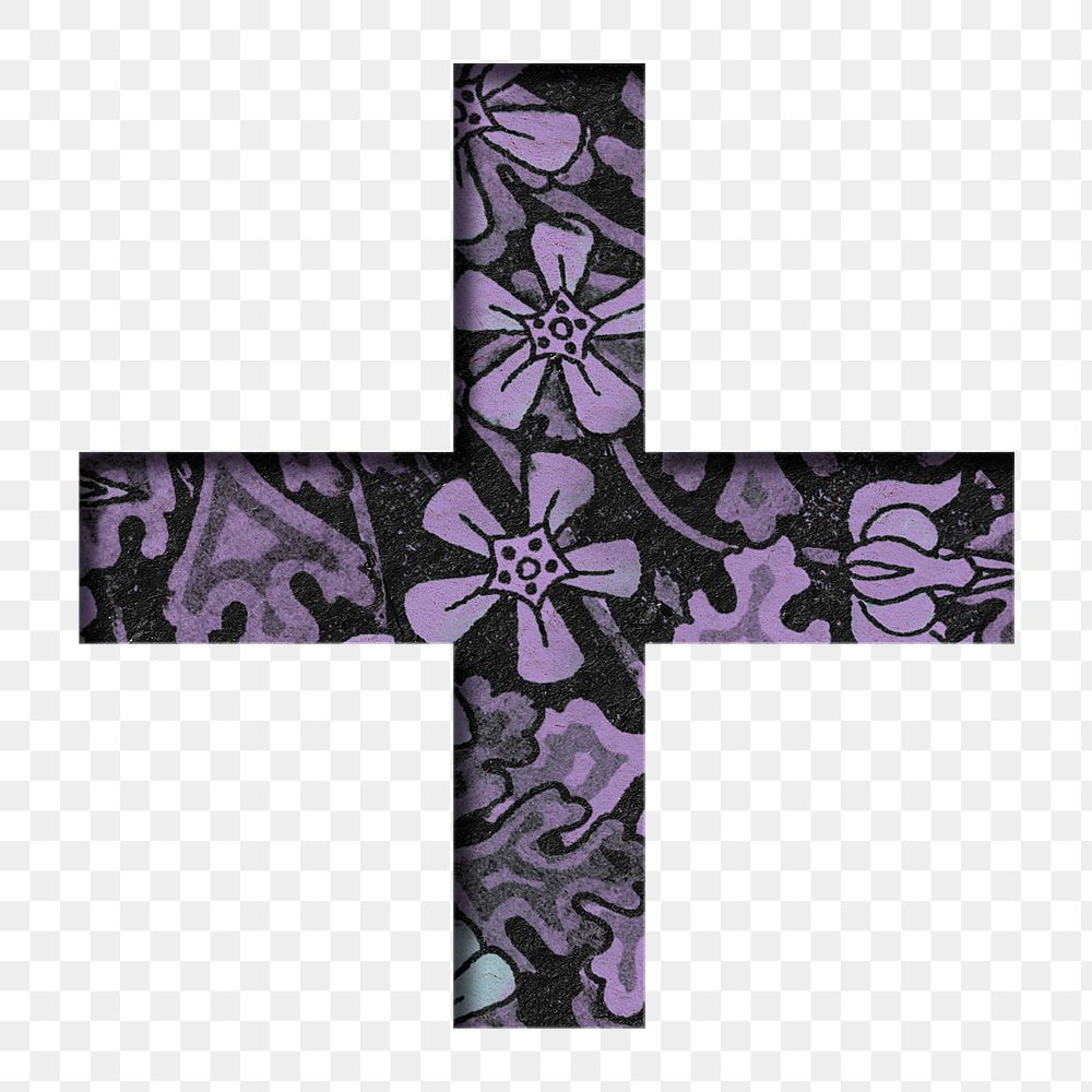 Vintage purple Plus sign png Free PNG Sticker rawpixel