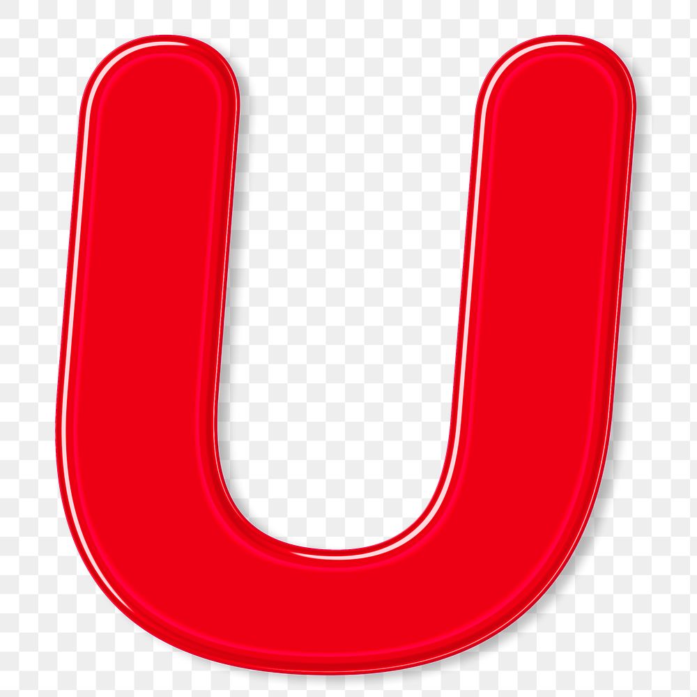 red letter u