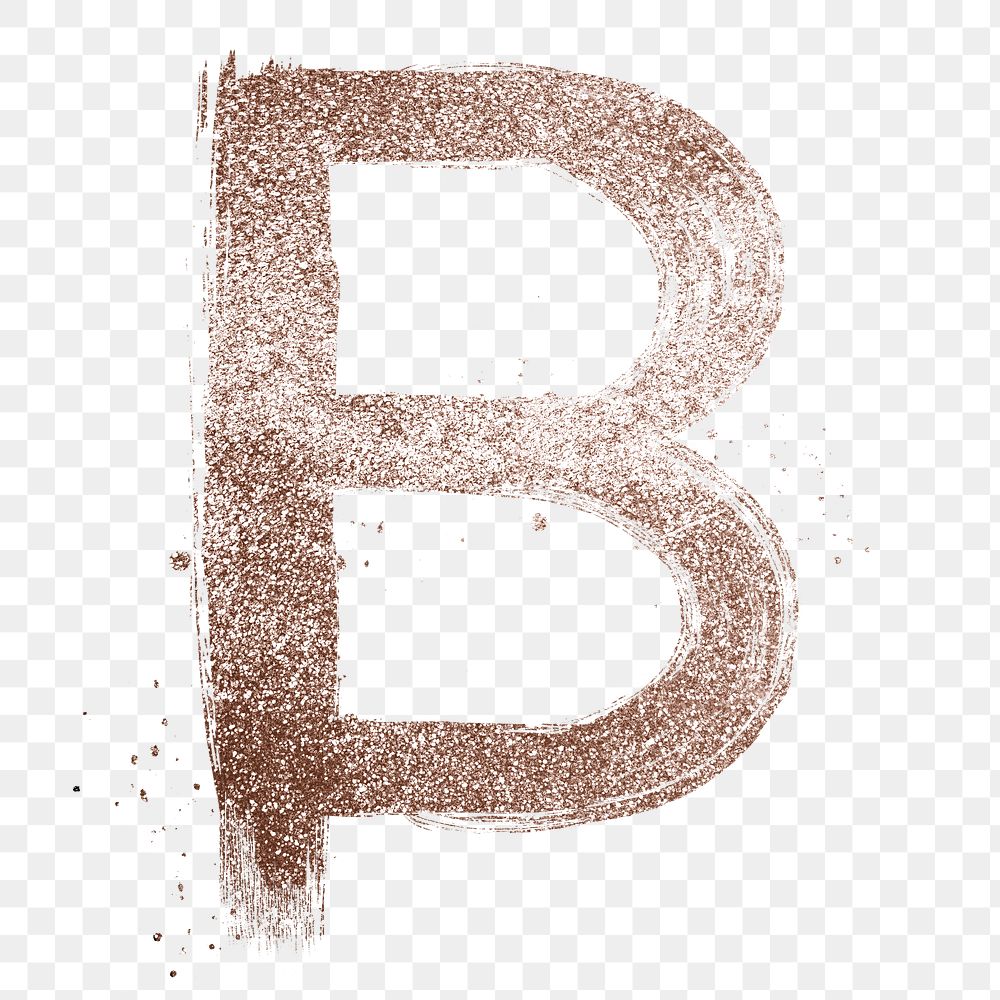 Painted Glitter B Letter Png | Free PNG Sticker - Rawpixel