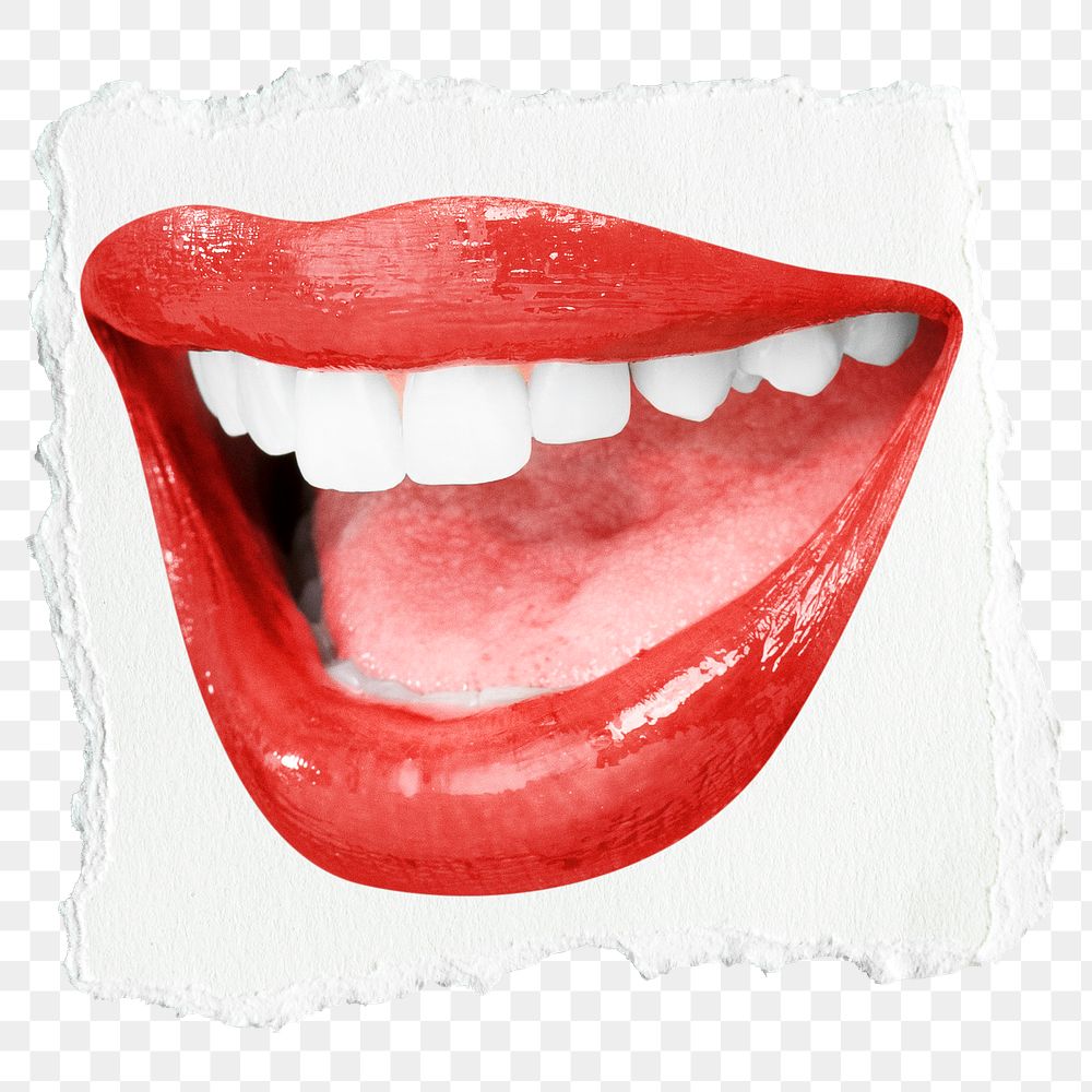 Lips PNG sexy smile sticker