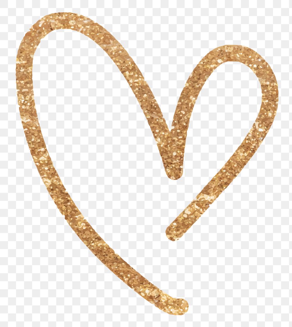 Glitter heart badge png valentine's Premium PNG rawpixel