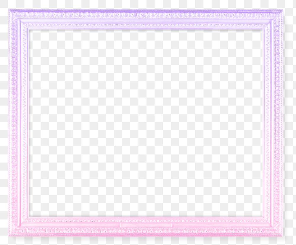 Frame mockup PNG sticker in pastel pink