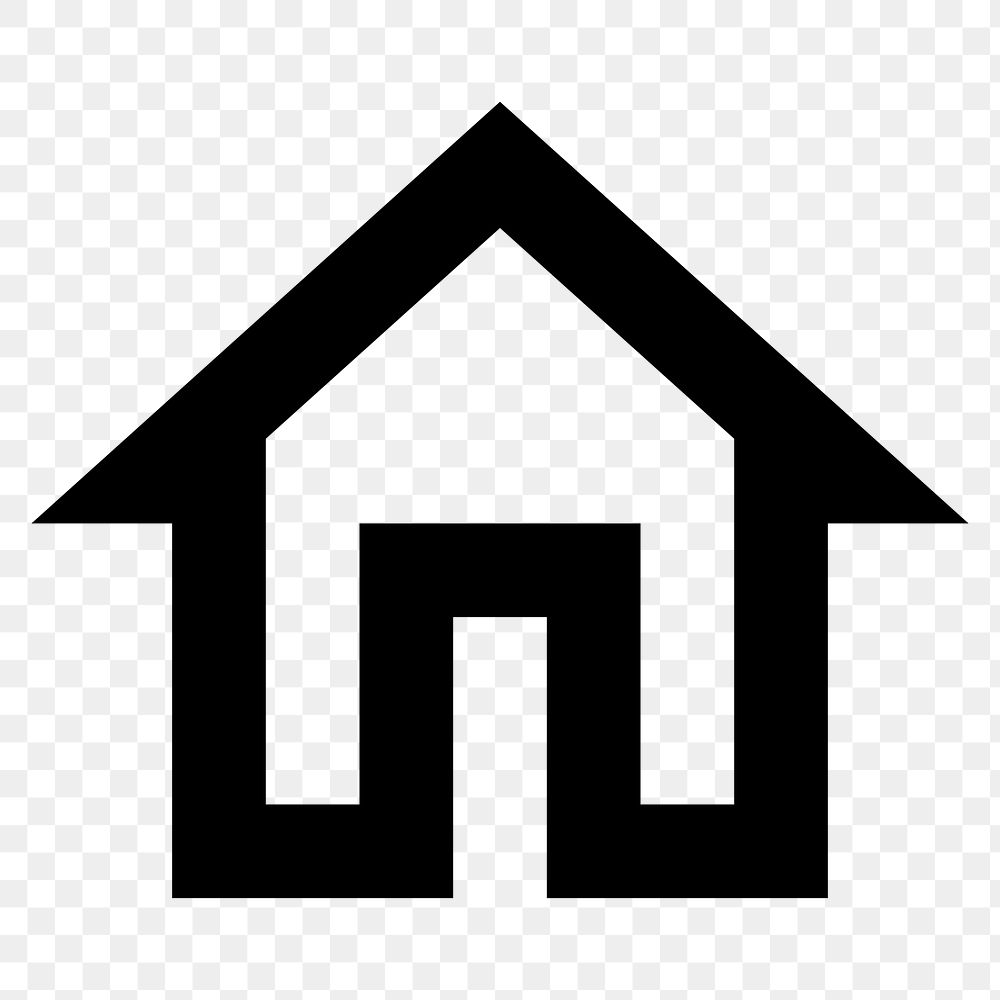 Home png outlined icon ,for social media application