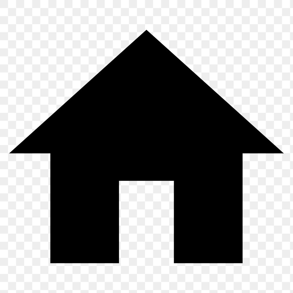 Home png filled icon for business application